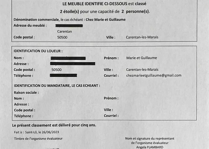 Bienvenue Chez Marie Et Guillaume カランタン